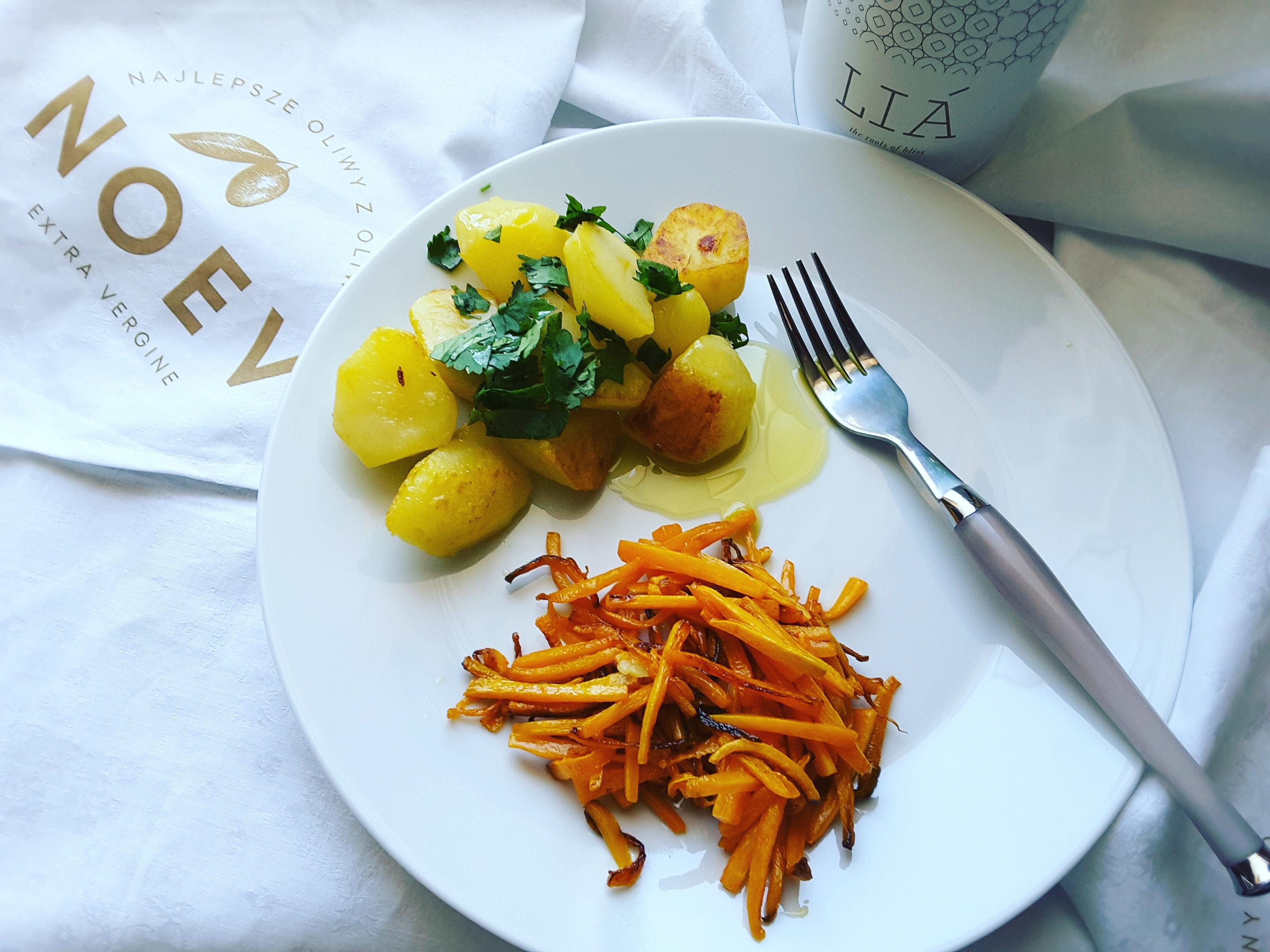 Vege, czyli smażona marchewka z grecką Lia